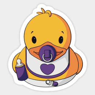 Baby Rubber Duck - Purple Sticker